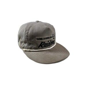 Vintage Los Angeles Raiders script rope baseball hat cap nfl